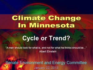 "Climate Change: Natural Cycle or Troubling Trend?"
